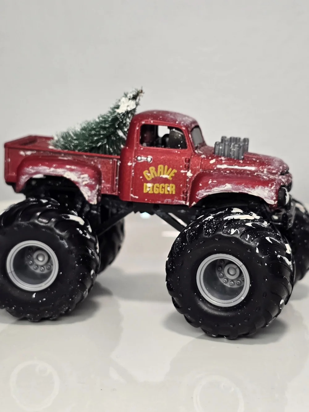 Monster Jam Vintage Red Monster Truck Toy - Custom. GD Truck 4+ Toy.